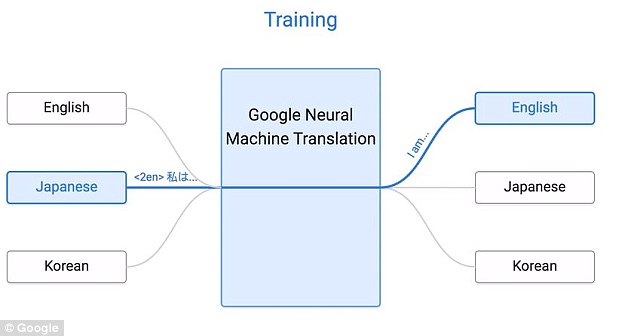 Google says that its artificial intelligence uses a 'token' at the beginning of the input sentence to specify the required target language to translate to